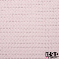 Coton Nid d'Abeille Piqué Bubble Gaufré XL Rose Pastel