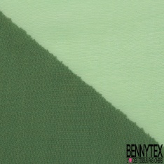 Mousseline de Soie Changeante Jaune Pastel Vert Emeraude