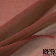 Mousseline de Soie Changeante Rouge Beige