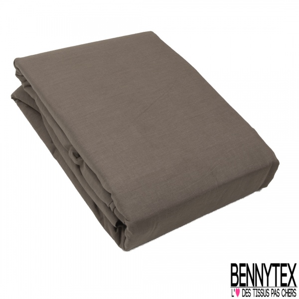 Housse de Couette Unie Bitume