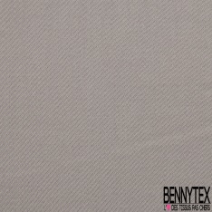 Satin de Coton Elasthanne Etain Oxydé