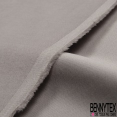 Satin de Coton Elasthanne Etain Oxydé