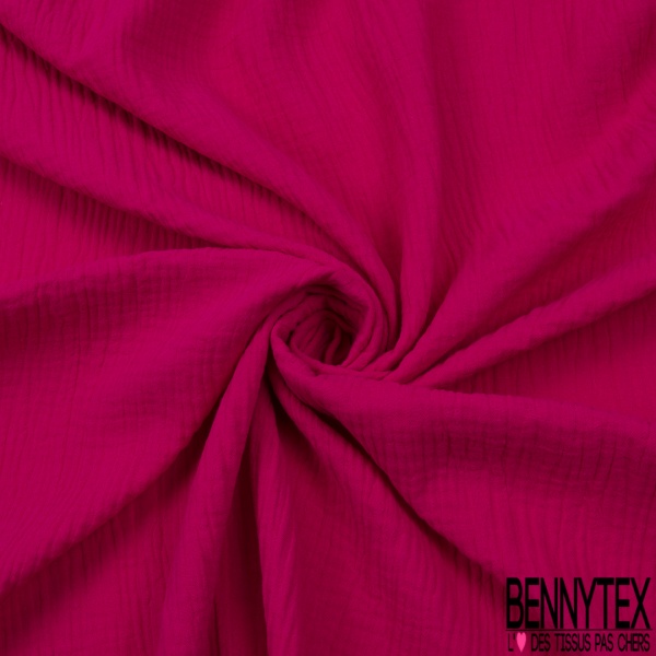 Coton Double Gaze Uni Fuchsia