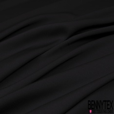 Crêpe Polyester Envers Satin Fluide bleu marine