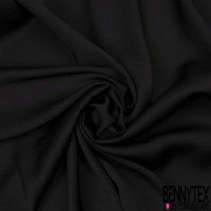 Crêpe Polyester Envers Satin Fluide bleu marine
