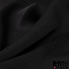 Crêpe Polyester Envers Satin Fluide bleu marine
