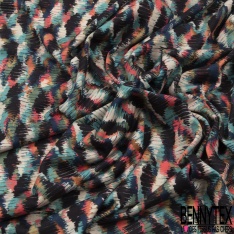 Jersey Polyester imprimé Amérindien Graphique Multicolore
