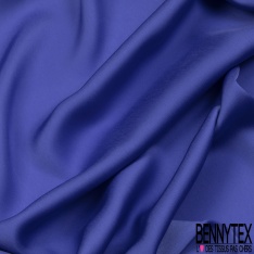 Satin Polyester Fin Touché Soie Bleu Sarcelle