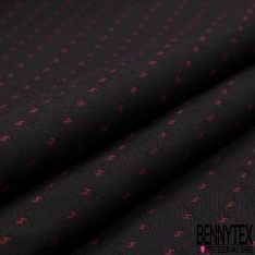 Jacquard Coton Tissé Teint motif Rayure Fantaisie Horizontale Noir Blanc Rose Fluo Bleu Nautique