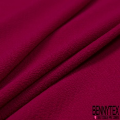 Crêpe Polyester Elasthanne Fluide Uni Rose Fuschia