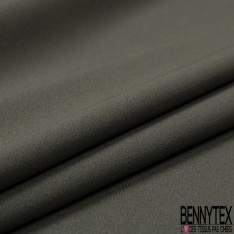 Crêpe Polyester légère et fluide Uni vert du soir