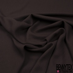 Lin Viscose fluide brun chocolat