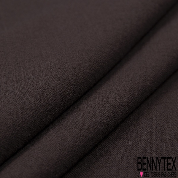 Lin Viscose fluide brun chocolat