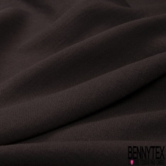 Lin Viscose fluide brun chocolat