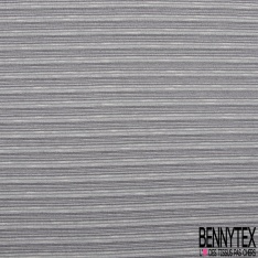 Jersey Viscose imprimé rayures horizontales camaïeu de gris