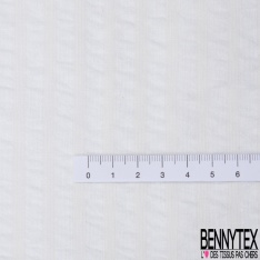 Coton Viscose Grattée Sergé Léger imprimé petit Carreau Crème Tan Arabesque Noir Crépuscule Violet