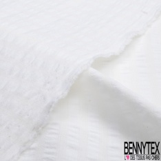 Coton Viscose Grattée Sergé Léger imprimé petit Carreau Crème Tan Arabesque Noir Crépuscule Violet