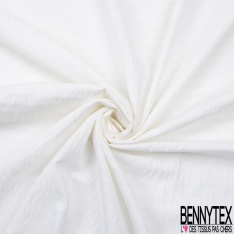 Coton Viscose Grattée Sergé Léger imprimé petit Carreau Crème Tan Arabesque Noir Crépuscule Violet