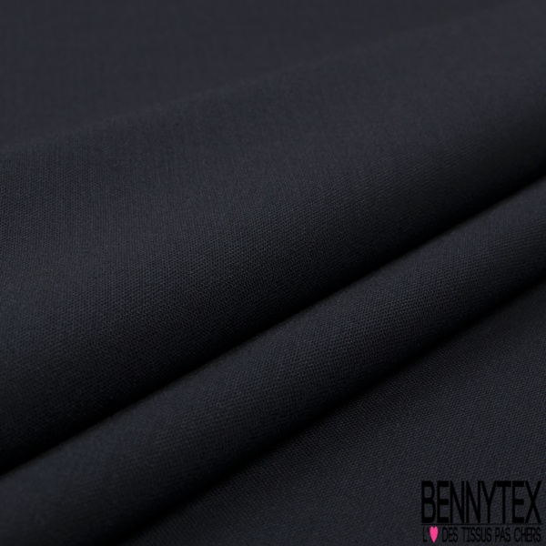 Polylaine Tissé Teint Souple et Fin Indigo Noir
