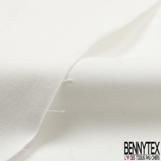 Gabardine Coton Blanc Optique