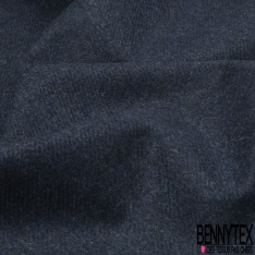 Cachemire de laine sergé rayure verticale blanche fond sergé marine noir