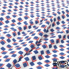 Microfibre Imprimé floral automnal fond sang de taureau