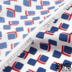Microfibre Imprimé floral automnal fond sang de taureau