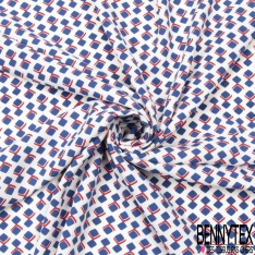Microfibre Imprimé floral automnal fond sang de taureau