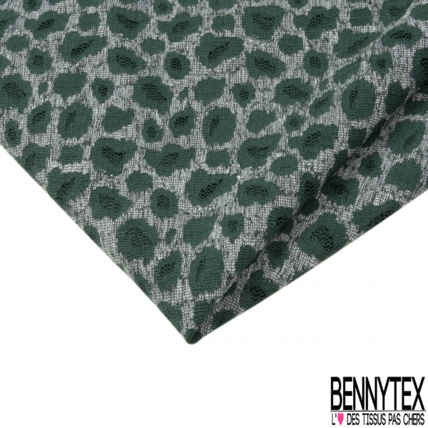 Dentelle Polyamide Florale blanc cassé