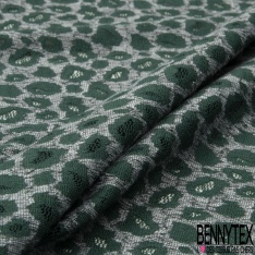 Dentelle Polyamide Florale blanc cassé