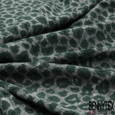 Dentelle Polyamide Florale blanc cassé