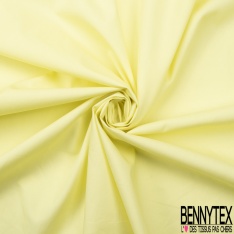 Popeline coton rolls roice uni jaune cire