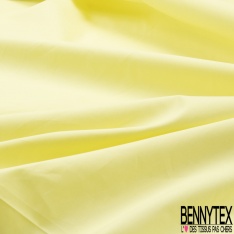 Popeline coton rolls roice uni jaune cire