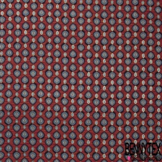 Microfibre Imprimé petite feuille striée ethnique fond striée orchidée nectar d'abricot