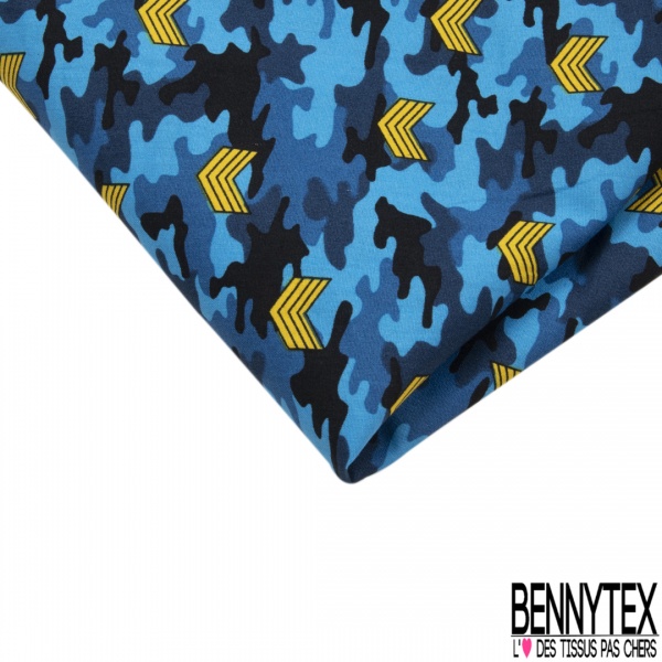 Coupon 3m coton imprimé préhistoire dinosaure camouflage fond raffia