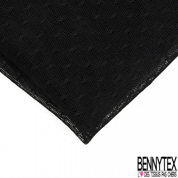 Coupon 3m résille motif plumetis ton sur ton limousine