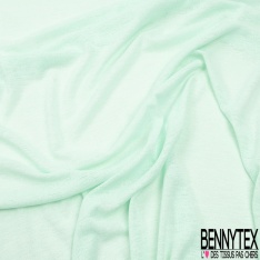 Coupon 3m maille jersey tricot flammé vert pastel