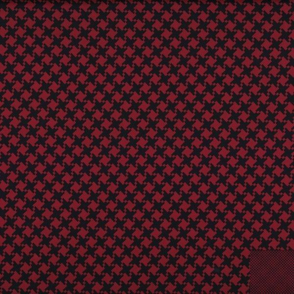 Carré de Soie Satin N°27 : Pied de Poule Noir et Bordeaux Trame Natté Carré de Soie Satin N°27 : Pied de Poule Noir et Bordeaux Trame Natté