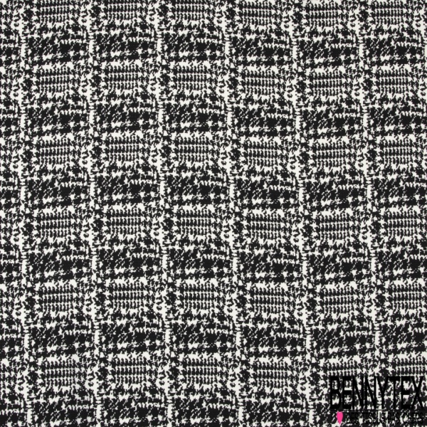 Crêpe polyester imprimé petite fleur et feuille cachemire fond bleu marine
