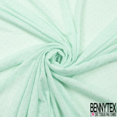 Coupon 3m maille jersey tricot flammé rose créole pastille mylar argent