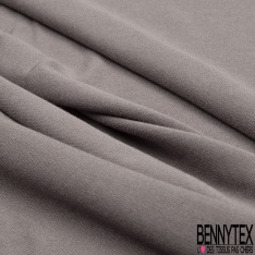 Jersey viscose uni mouette foncée