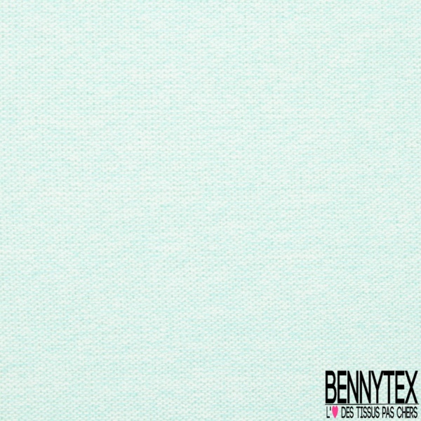 Jersey Tricot Viscose imprimé rayures horizontales camaïeu de Bleu Turquoise Blanc Discret