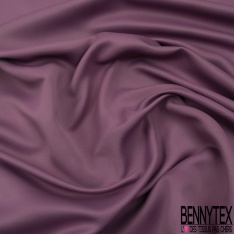 Sergé polyester occultant uni mauve doux