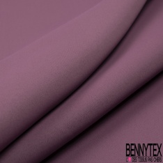 Sergé polyester occultant uni mauve doux