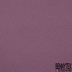 Sergé polyester occultant uni mauve doux