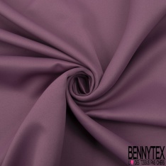 Sergé polyester occultant uni mauve doux