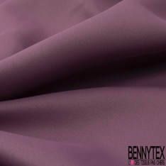 Sergé polyester occultant uni mauve doux