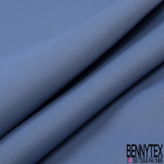Sergé polyester occultant uni glace bleue
