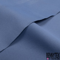 Sergé polyester occultant uni glace bleue