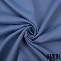Sergé polyester occultant uni glace bleue